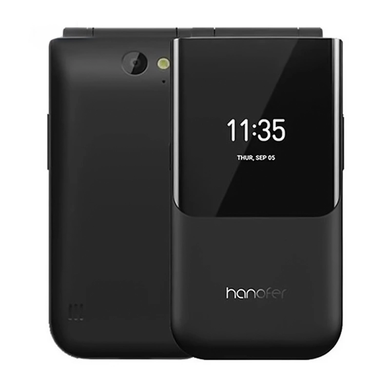 Hanofer 2720 Flip Mobile Phone Black