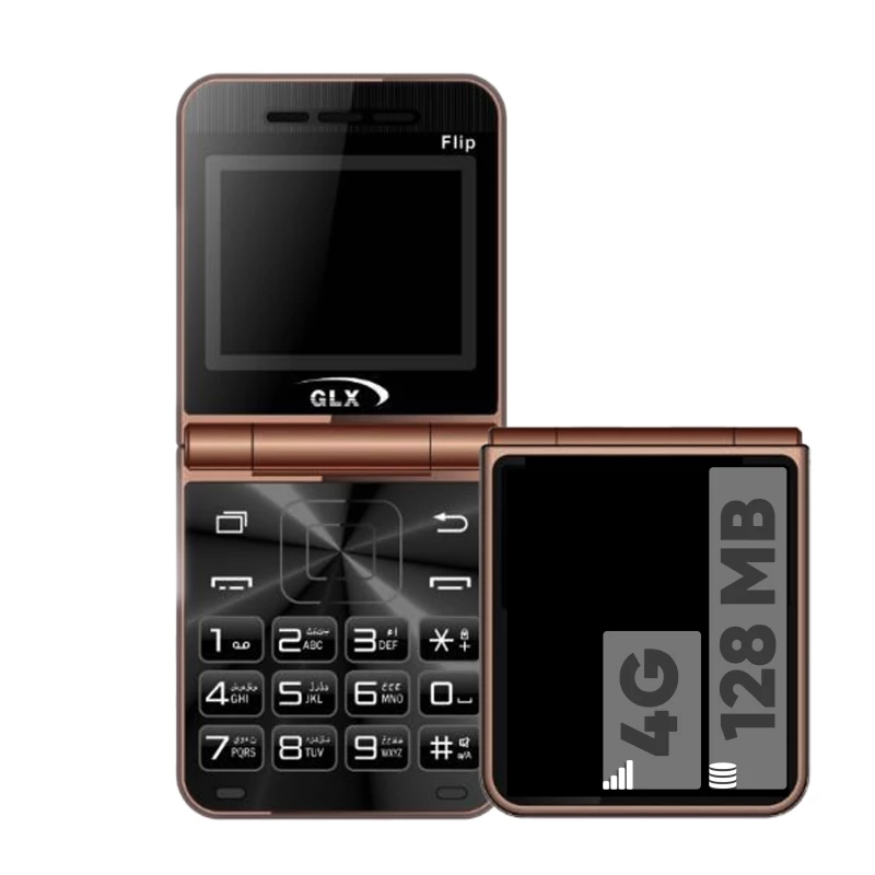 GLX Flip Mobile Phone Dual SIM black