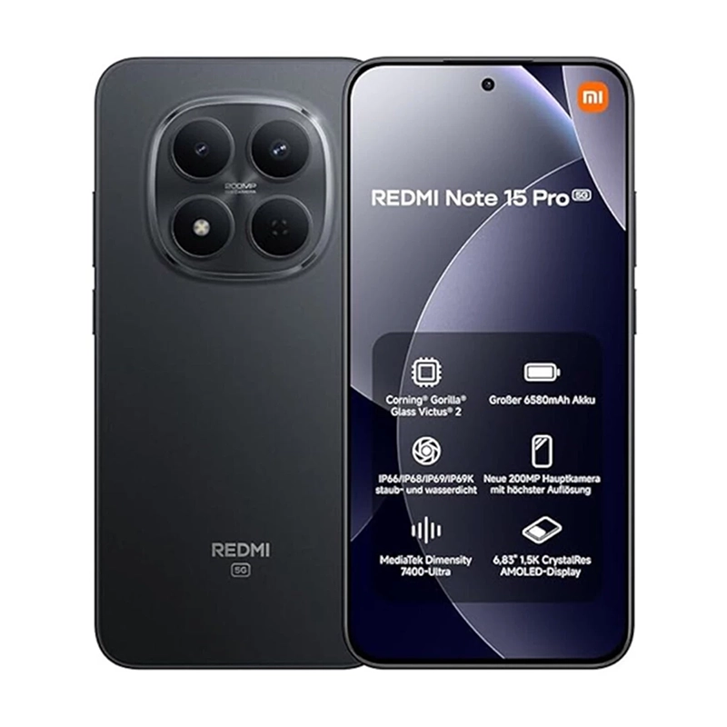 Xiaomi Redmi Note 15 Pro 5G 12 256GB black