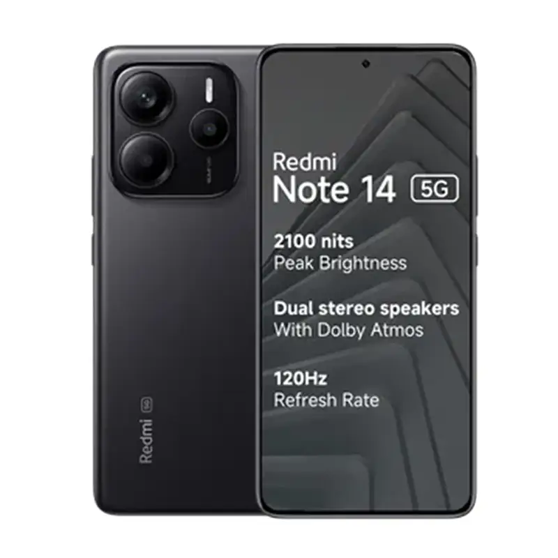 گوشی موبايل شیائومی مدل Redmi Note 14 5G ظرفیت 256 گیگابایت رم 8 گیگابایت – پک چین - مشکی