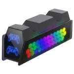 DOBE TP5 3571 RGB Charging Dock for PlayStation 5 Controllers Simultaneous Charging for 2 Controllers