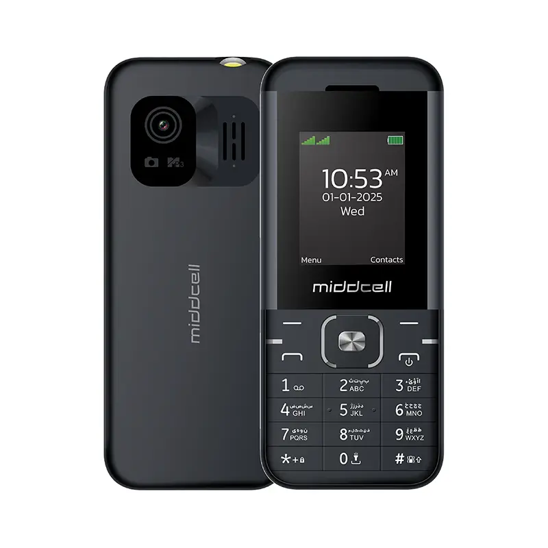 Middcell M5310 Dual SIM Storage 32MB and 32MB RAM Mobile Phone black gray